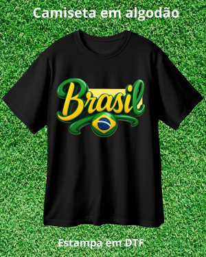 Camiseta Preta Brasil