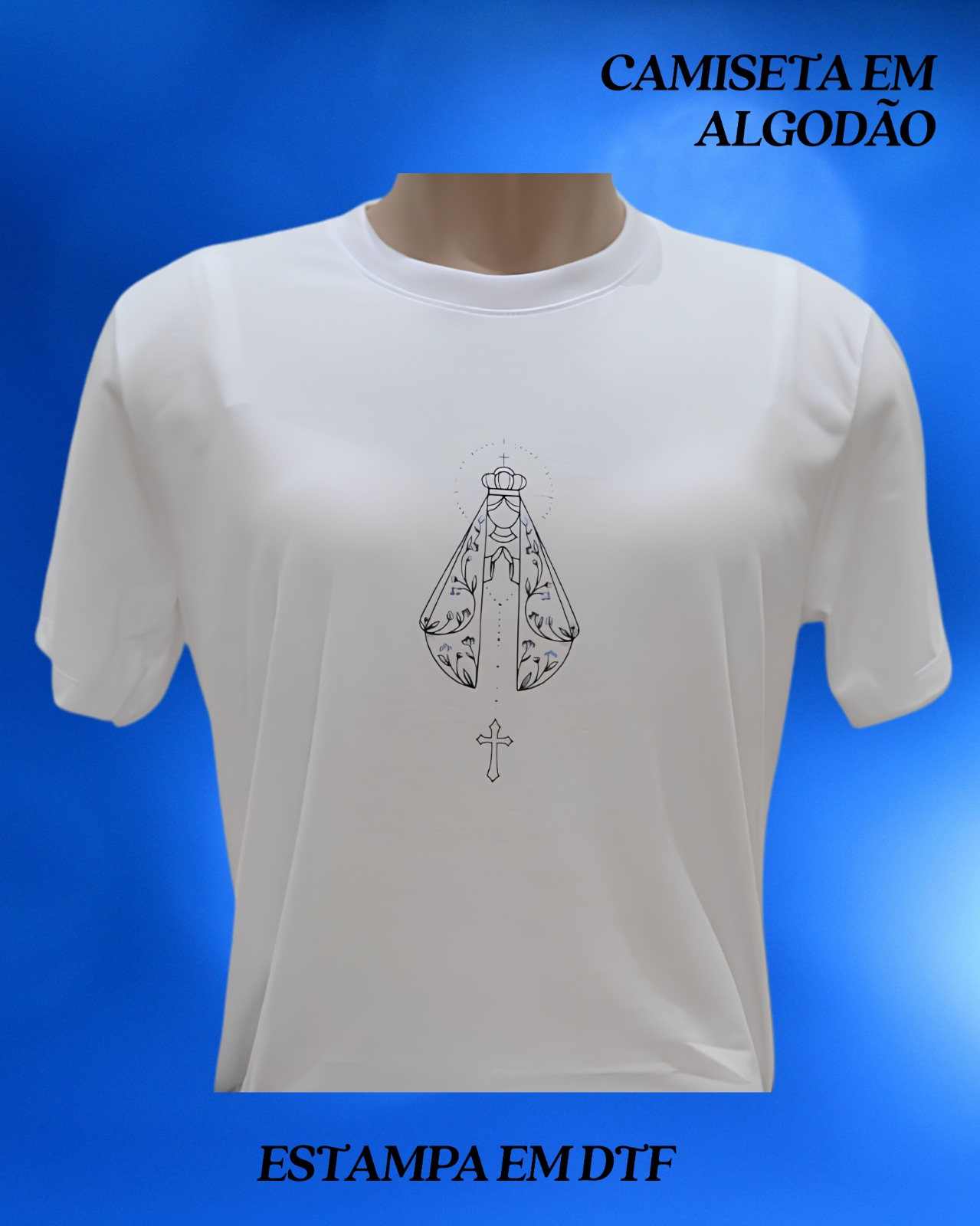 Camiseta Em Algodão Nossa Sra. Aparecida